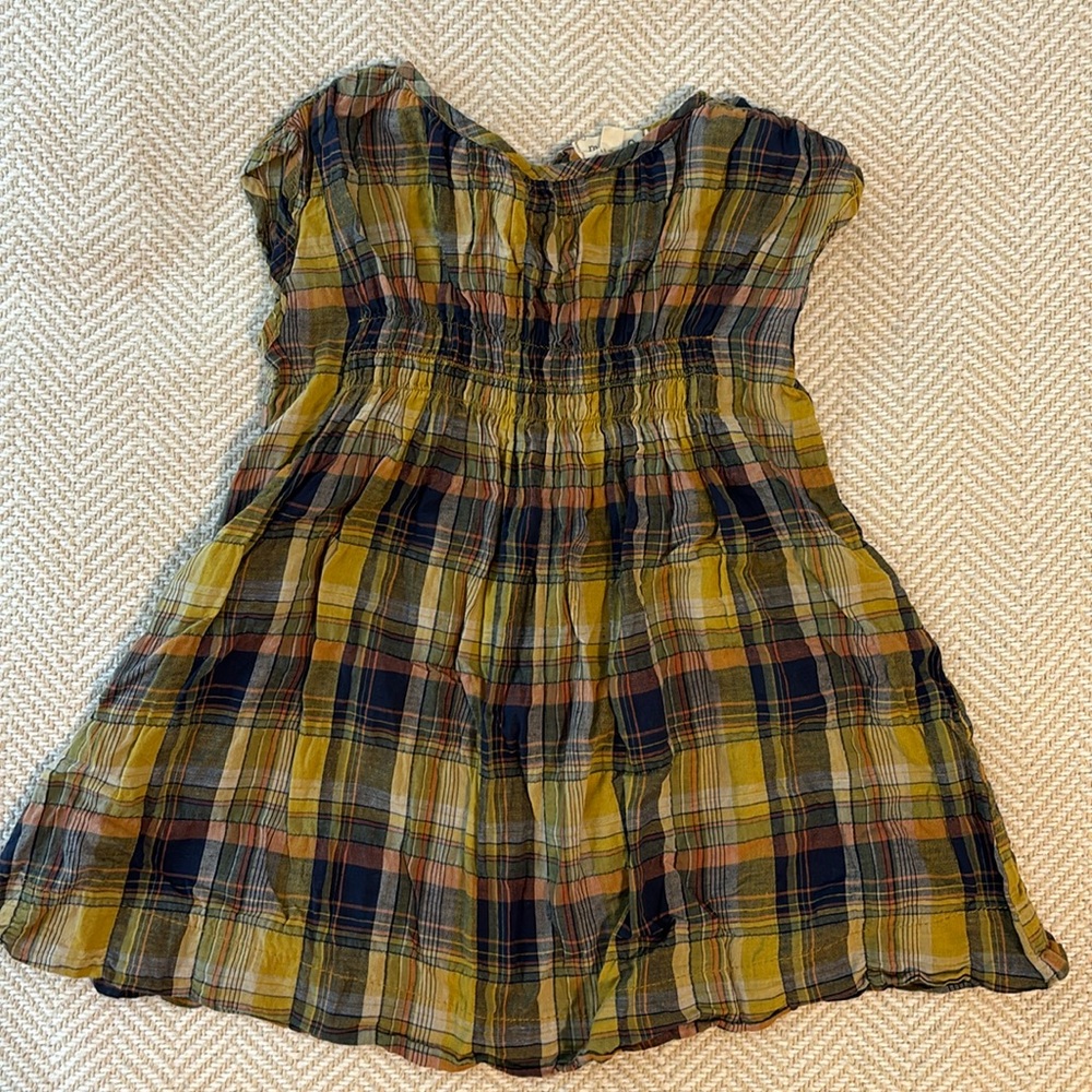 mabo smocked crinkle dress